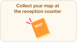 Collect your map at the reception counter