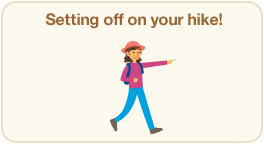 Setting off on your hike!