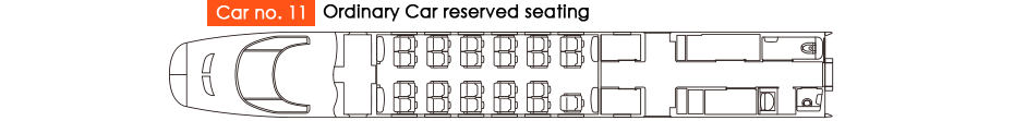 Car no. 11 Ordinary Car reserved seating