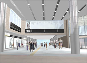 Artist’s rendering of the East-West passageway