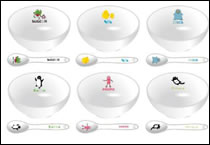 Prize A: Ceramic Spoon & Bowl Sets (illustration)
