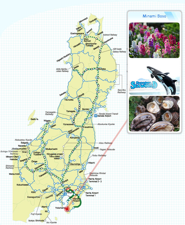 The Sazanami and Wakashio Map