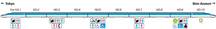 The Hayabusa Series E5: 10-car trains