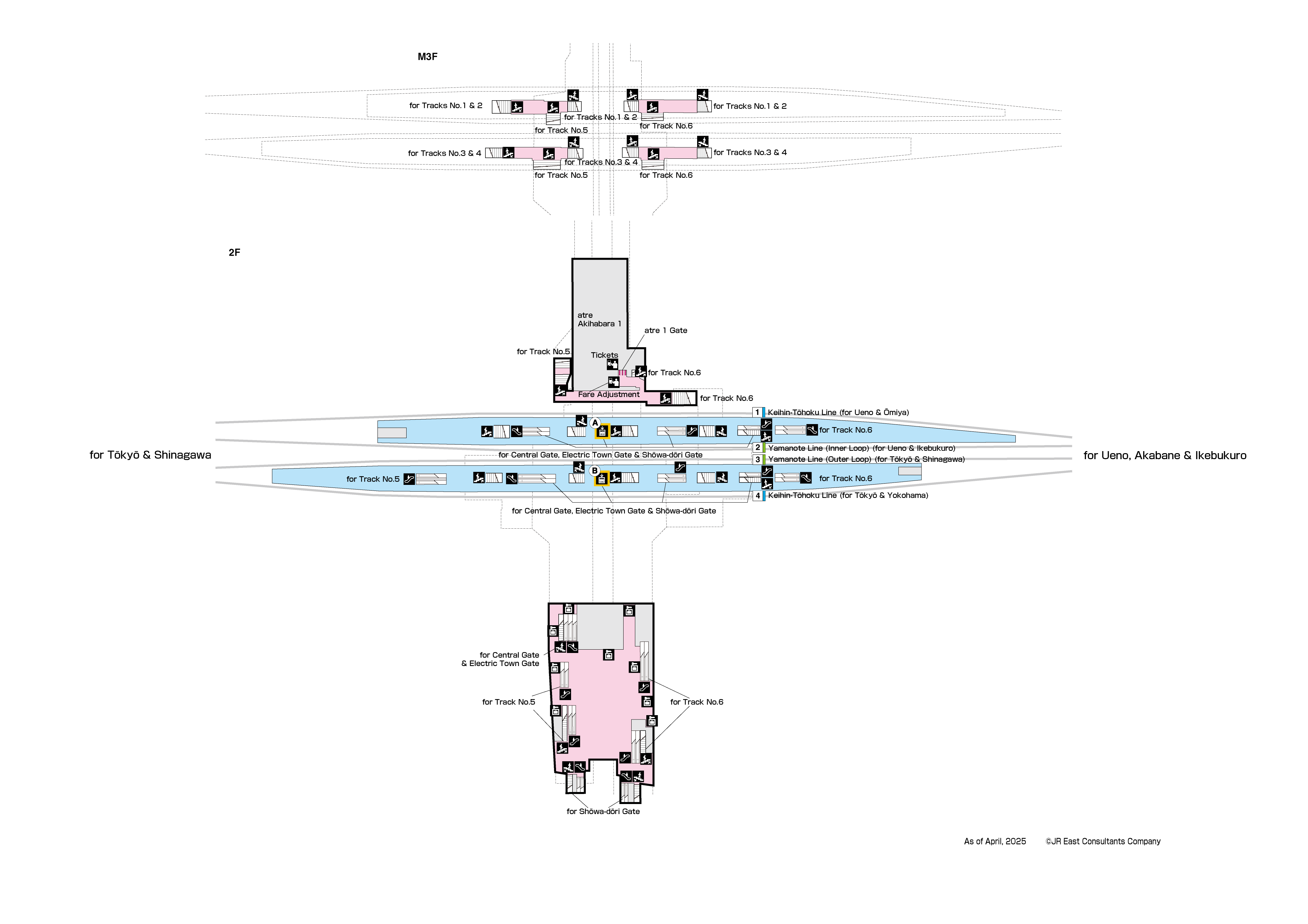 Akihabara Station 2F-M3Map