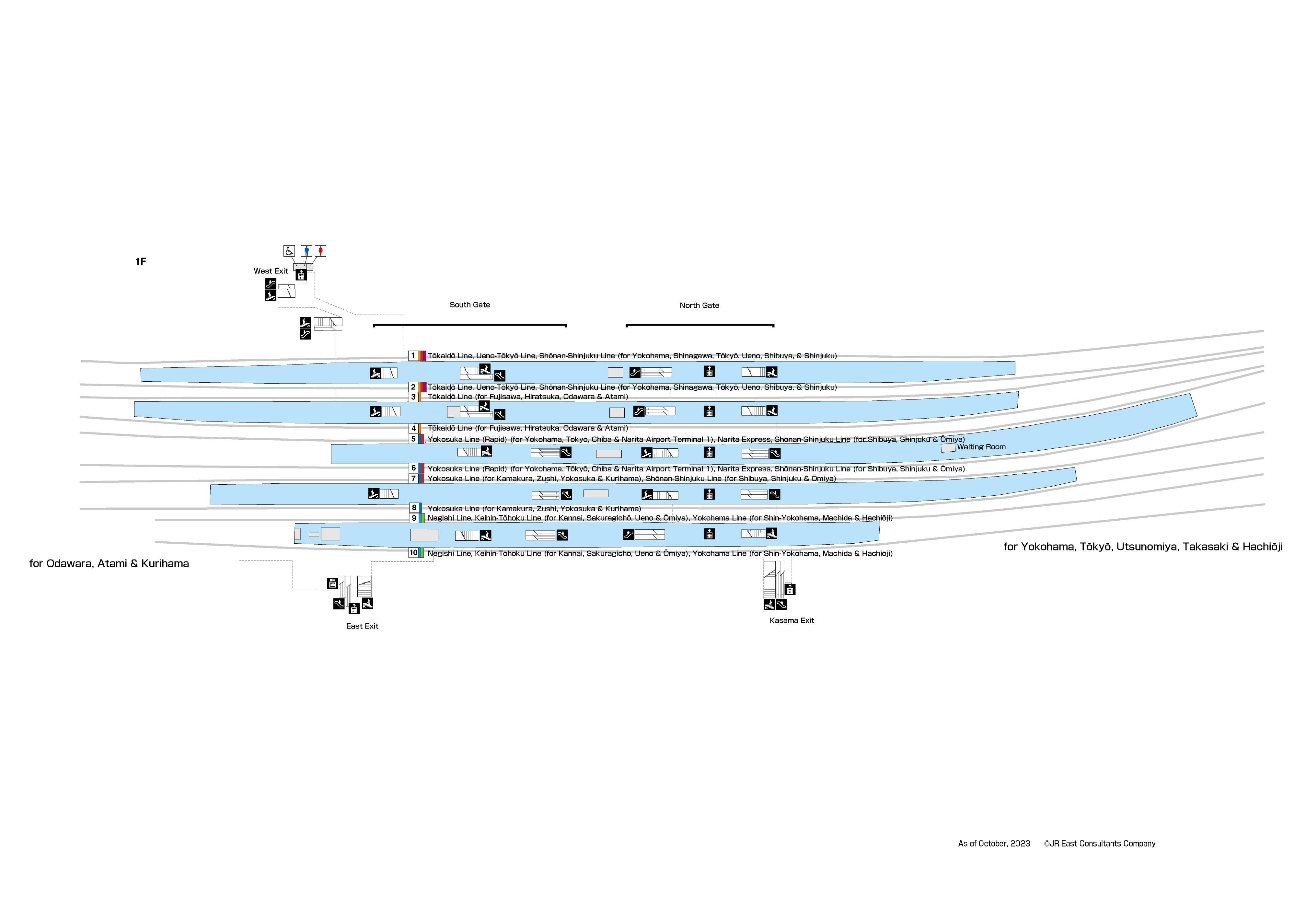 Ofuna Station 1FMap