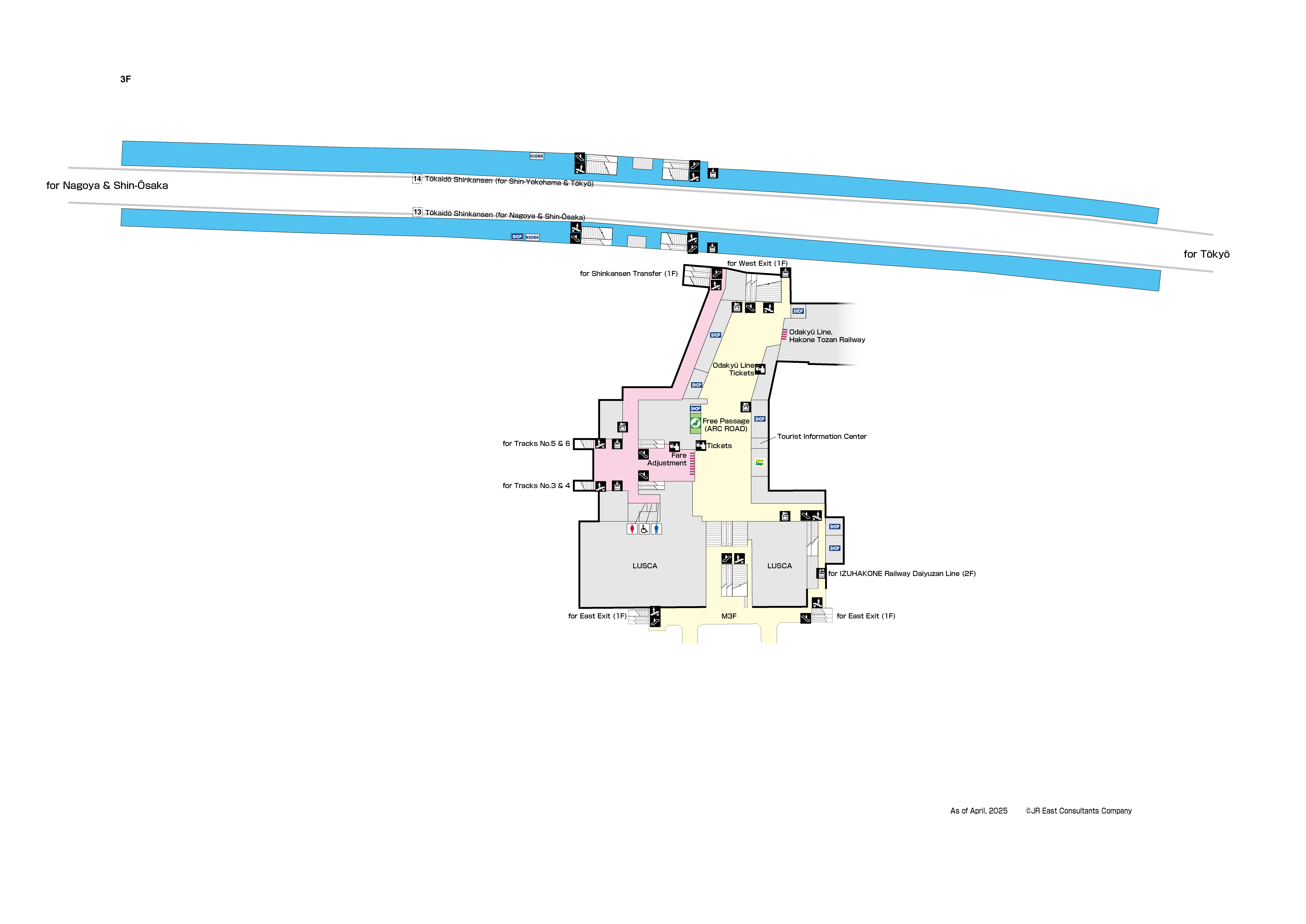 Odawara Station 3FMap