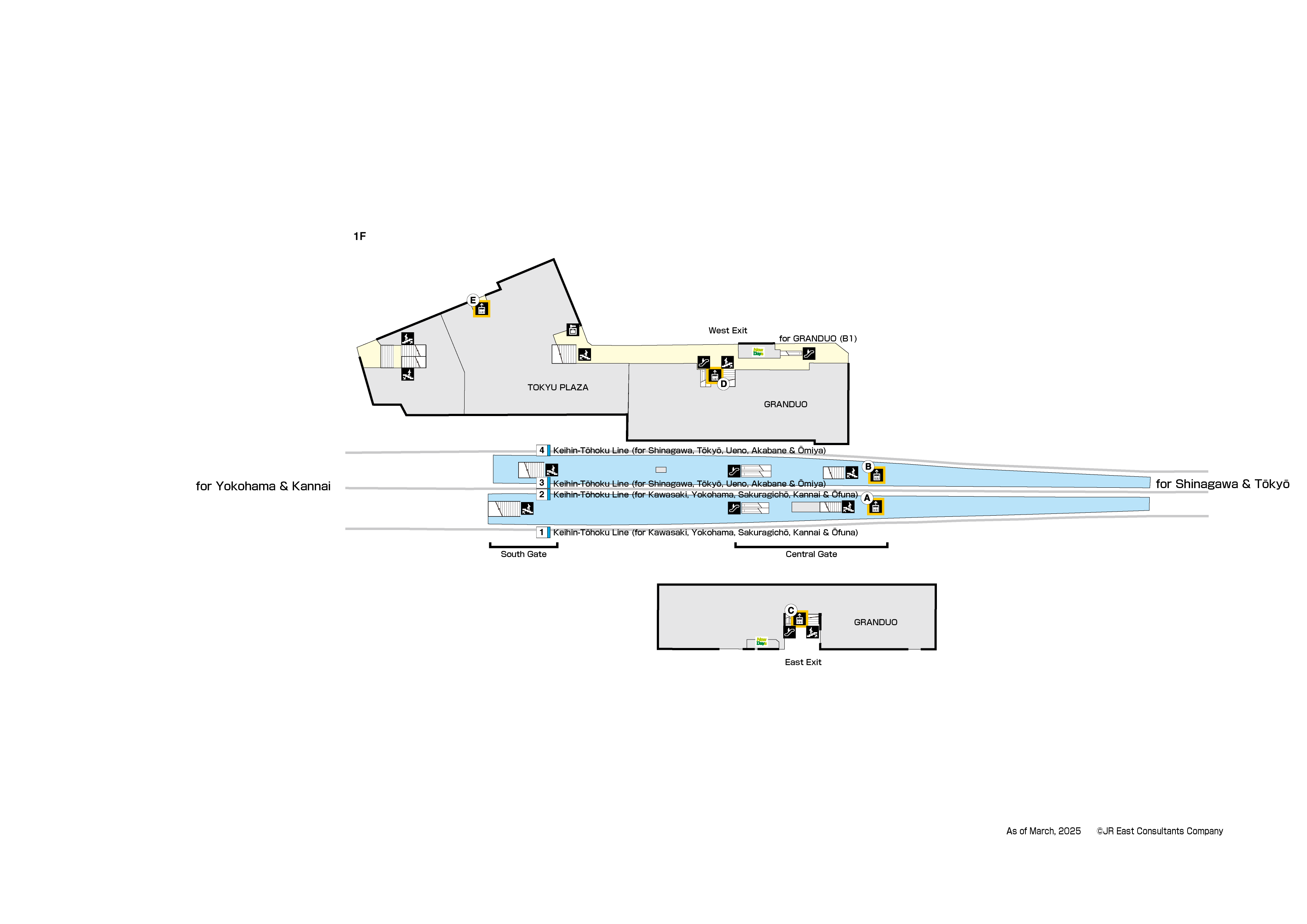 Kamata Station 1FMap