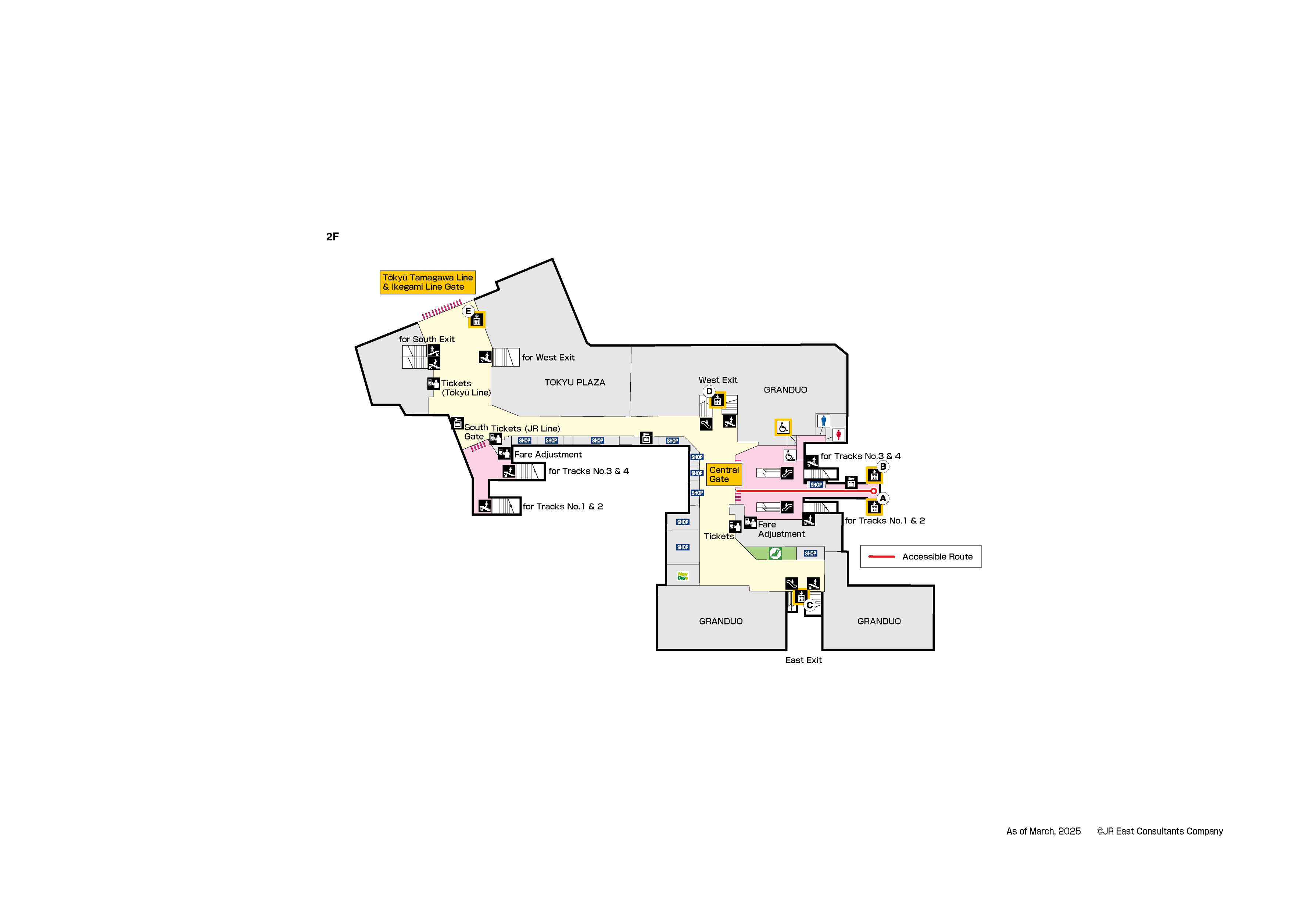 Kamata Station 2FMap