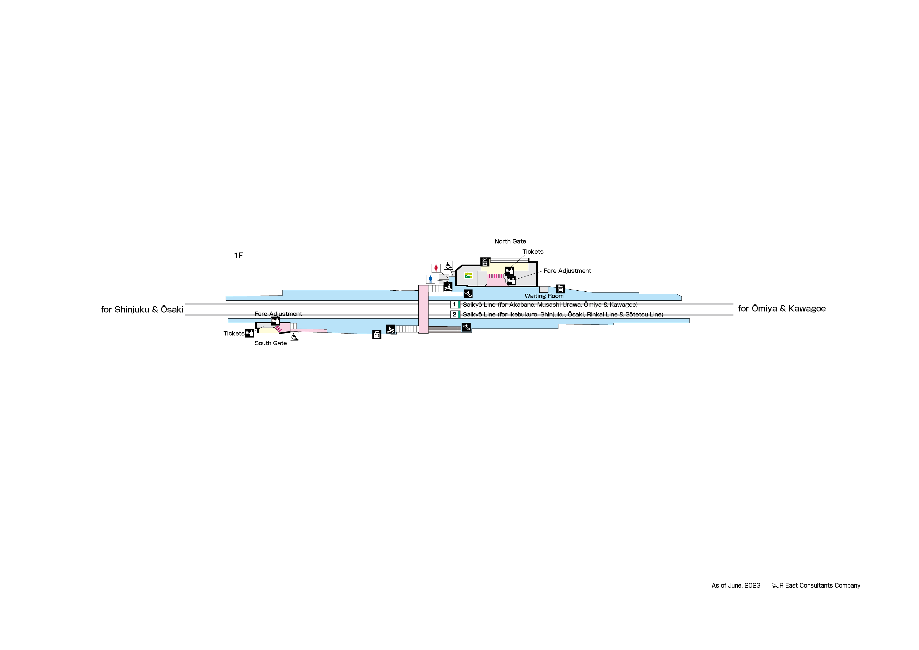 Jujo Station 1FMap