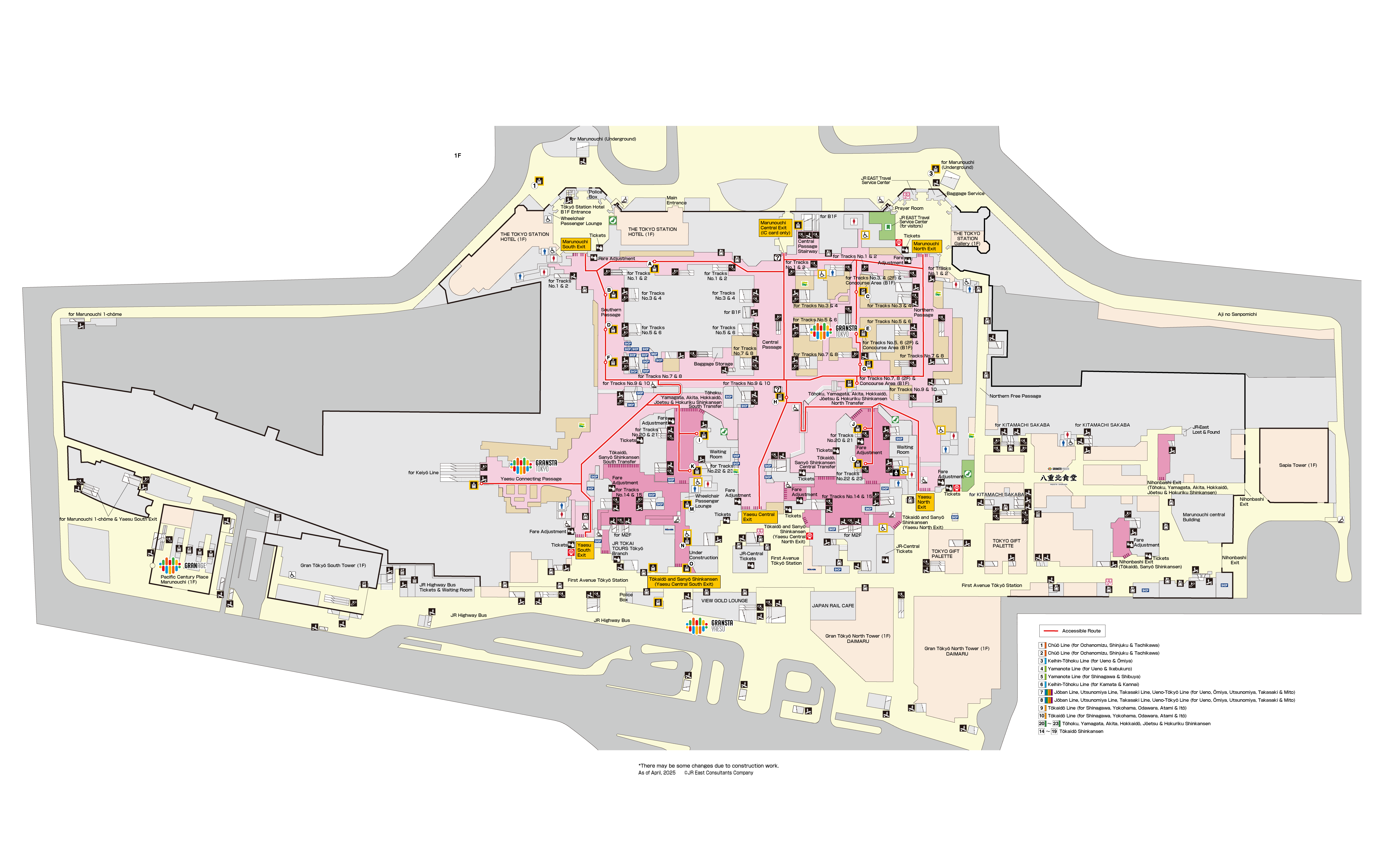 Tokyo Station 1FMap