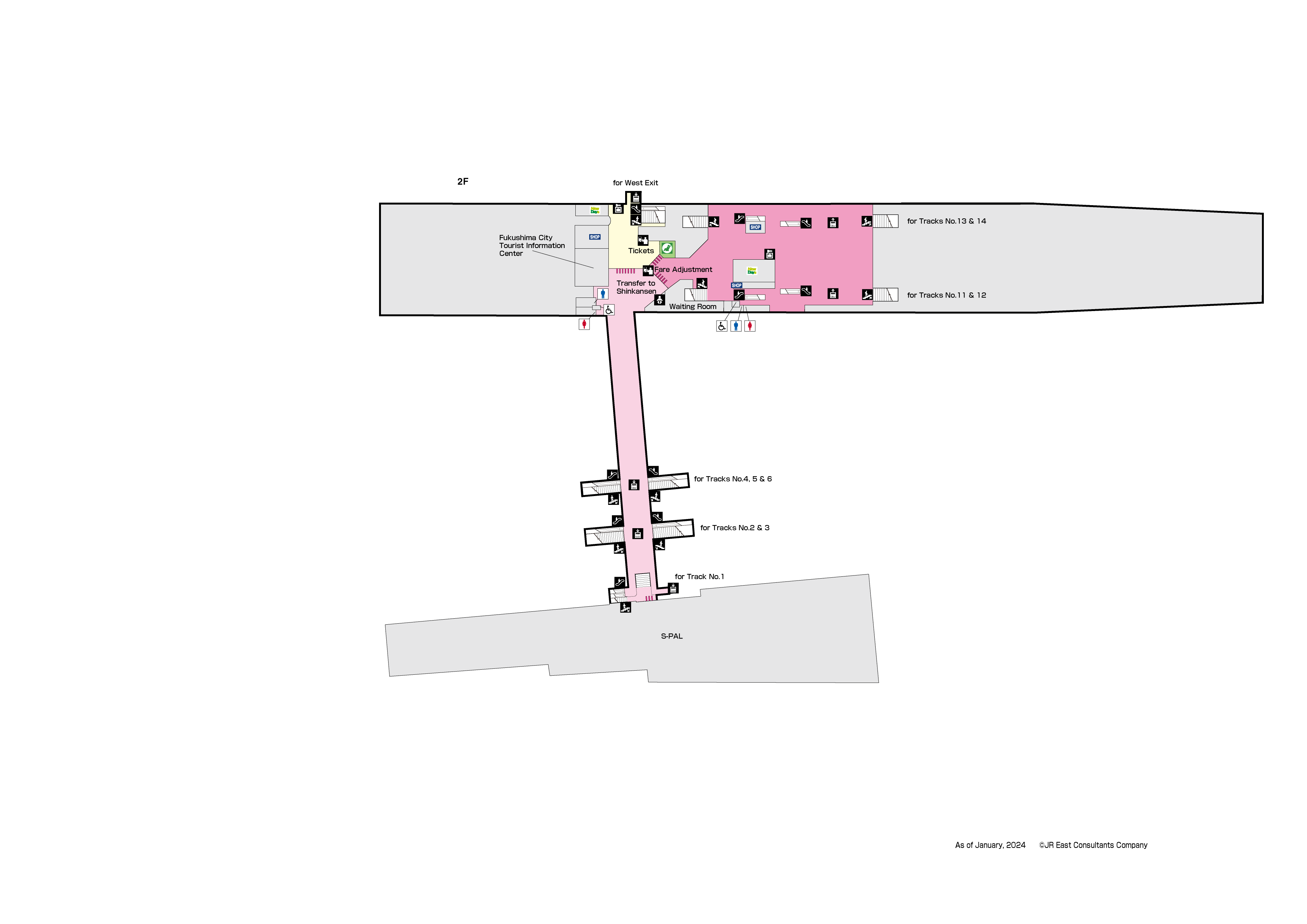 Fukushima Station 2FMap