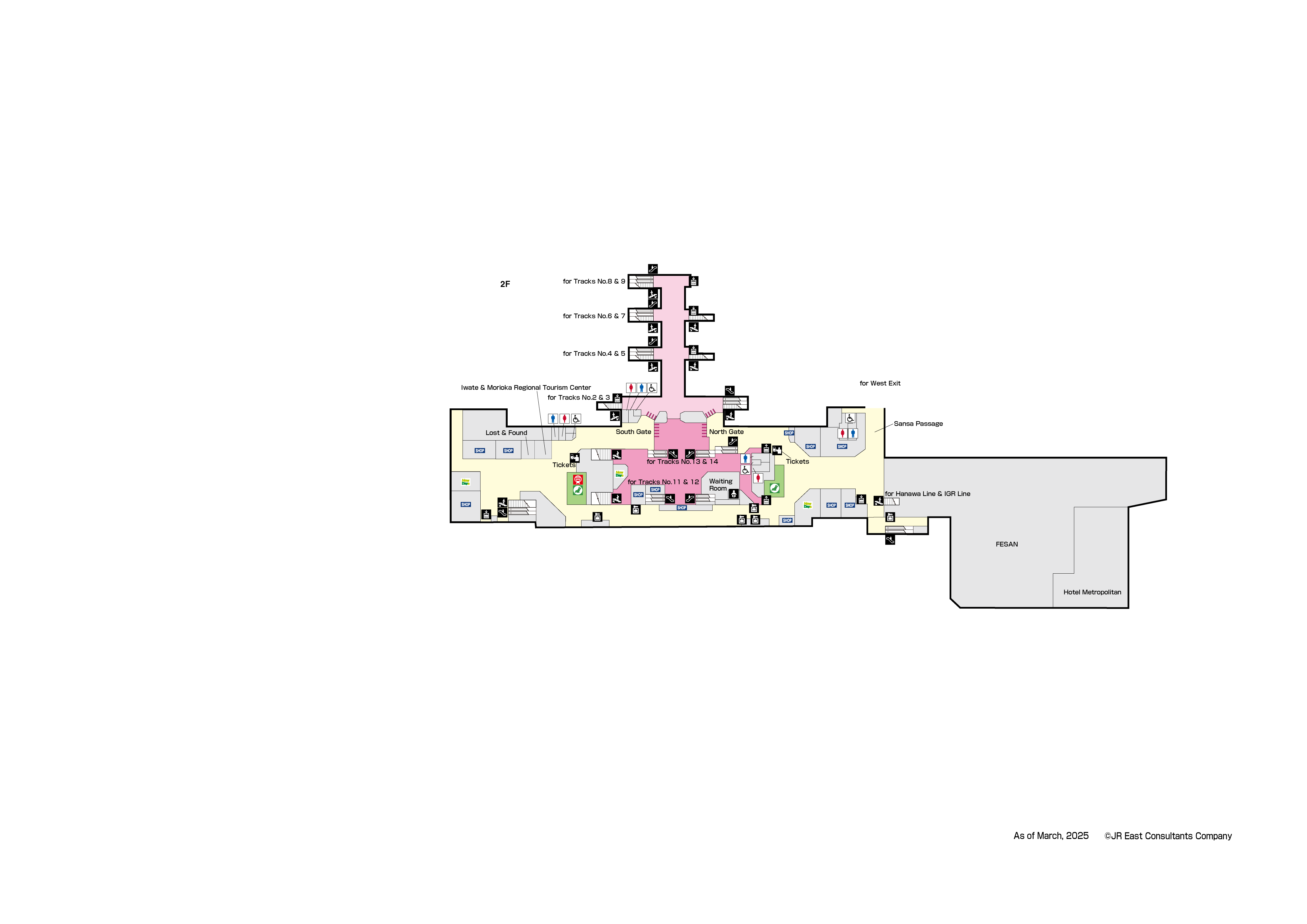 Morioka Station 2FMap