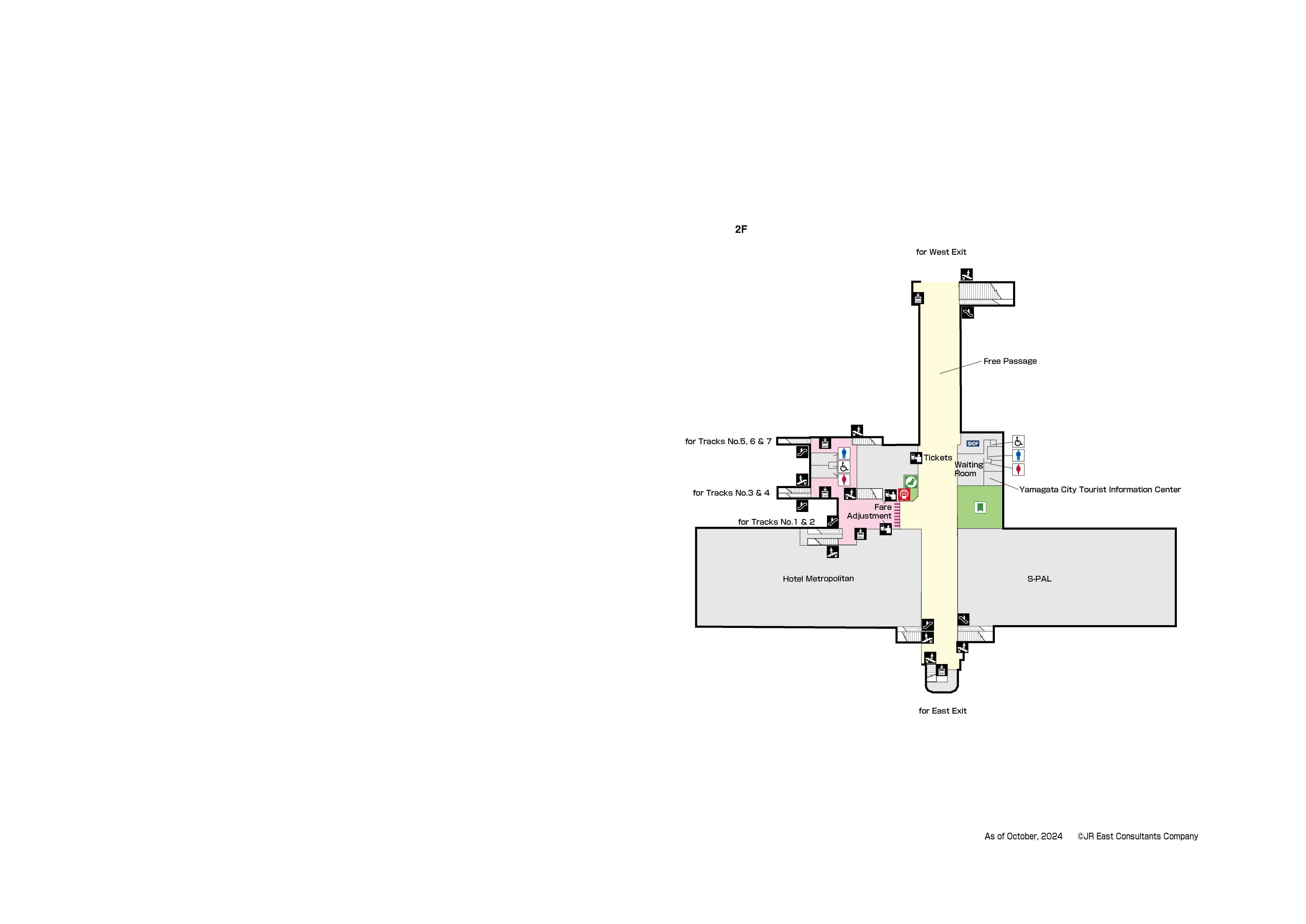 Yamagata Station 2FMap