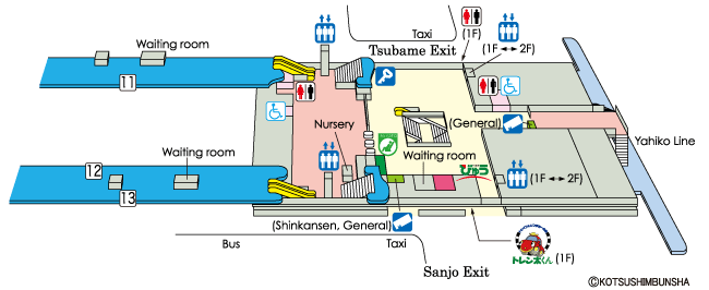 Tsubame-Sanjo Station Map