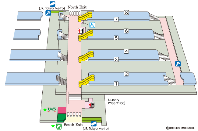 Nakano Station Map