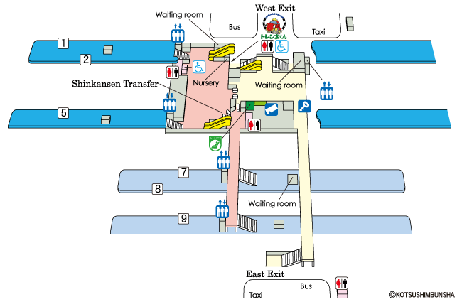 Nasushiobara Station Map