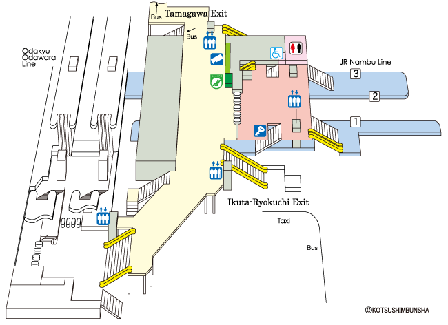 Noborito Station Map