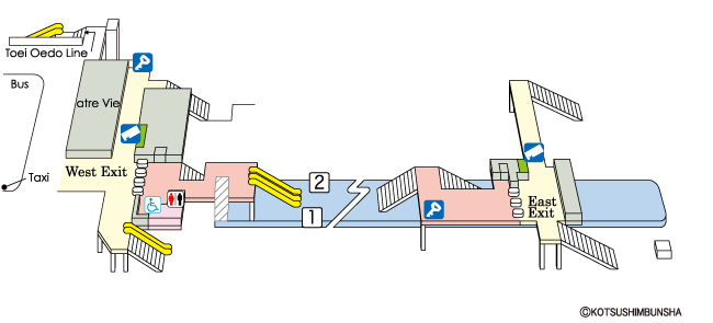 Higashi-Nakano Station Map