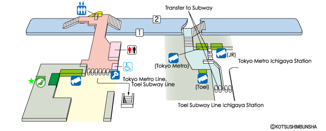 Ichigaya Station Map