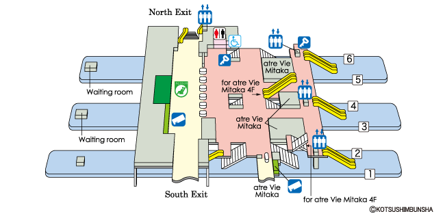 Mitaka Station Map