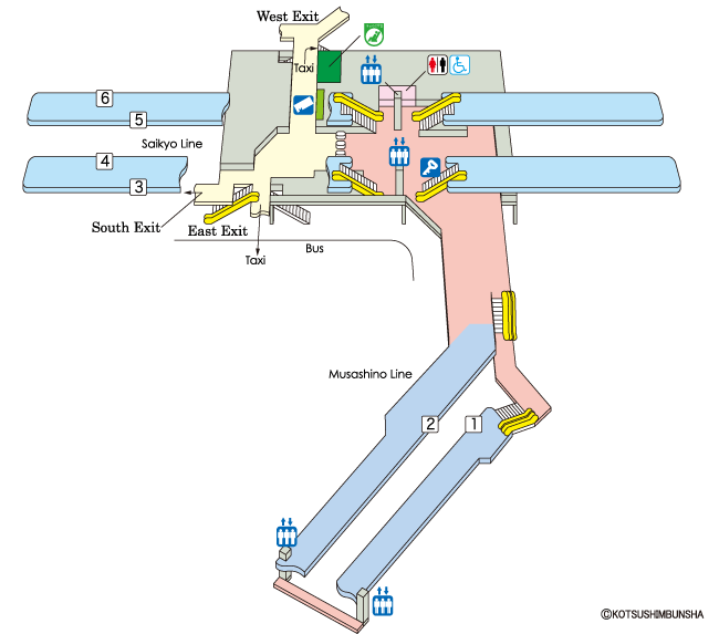 Musashi-Urawa Station Map