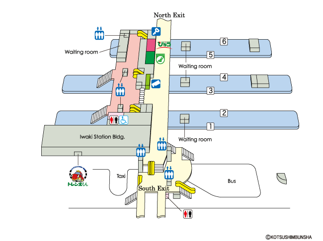 Iwaki Station Map