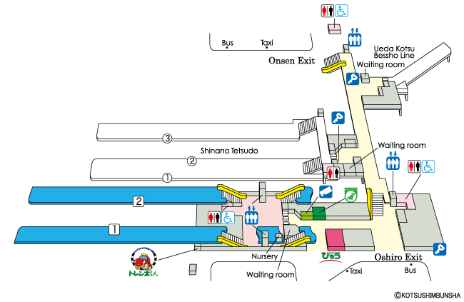 Ueda Station Map