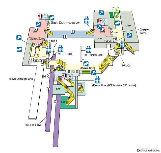 Oimachi Station Map