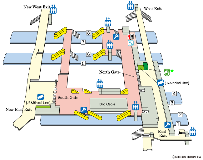 Osaki Station Map