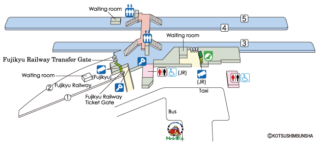 Otsuki Station Map