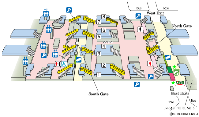 Akabane Station Map