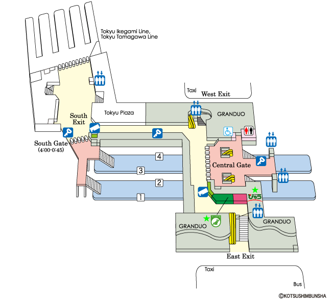 Kamata Station Map