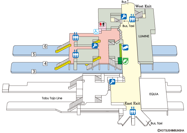 Kawagoe Station Map