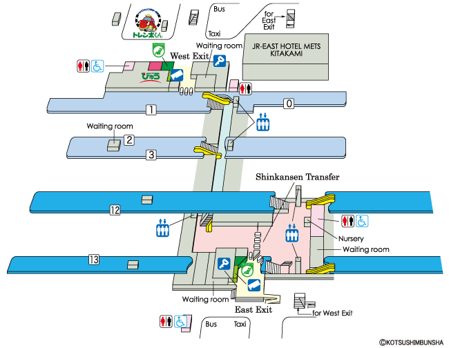 Kitakami Station Map