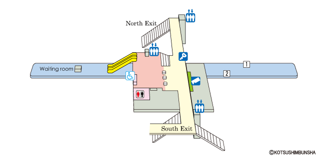 Kita-Kogane Station Map