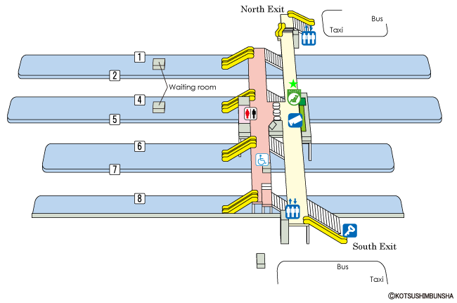 Abiko Station Map