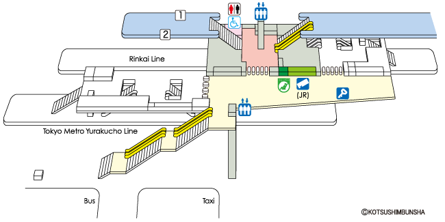 Shin-Kiba Station Map