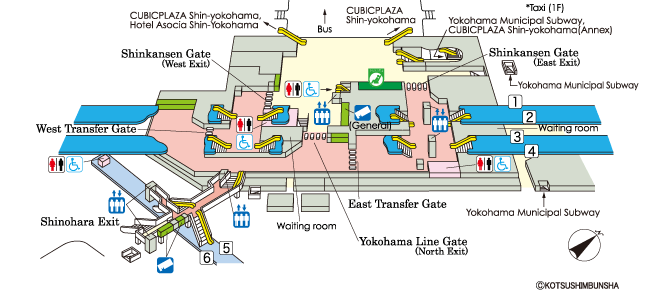 Shin-Yokohama Station Map