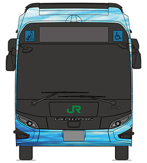 燃料電池バス（SDGsデザイン：前部イメージ）