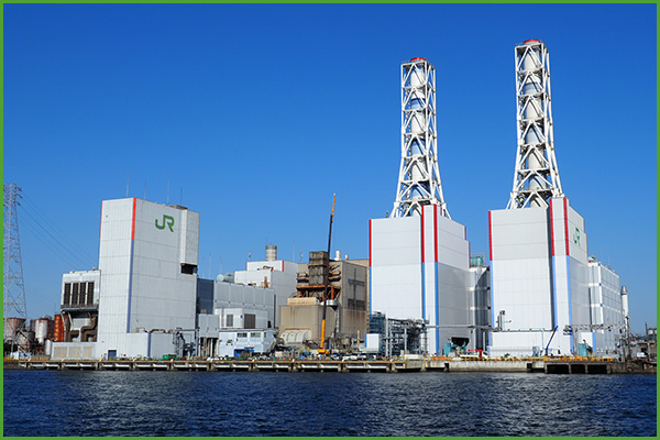 川崎火力発電所における脱炭素化の推進のイメージ