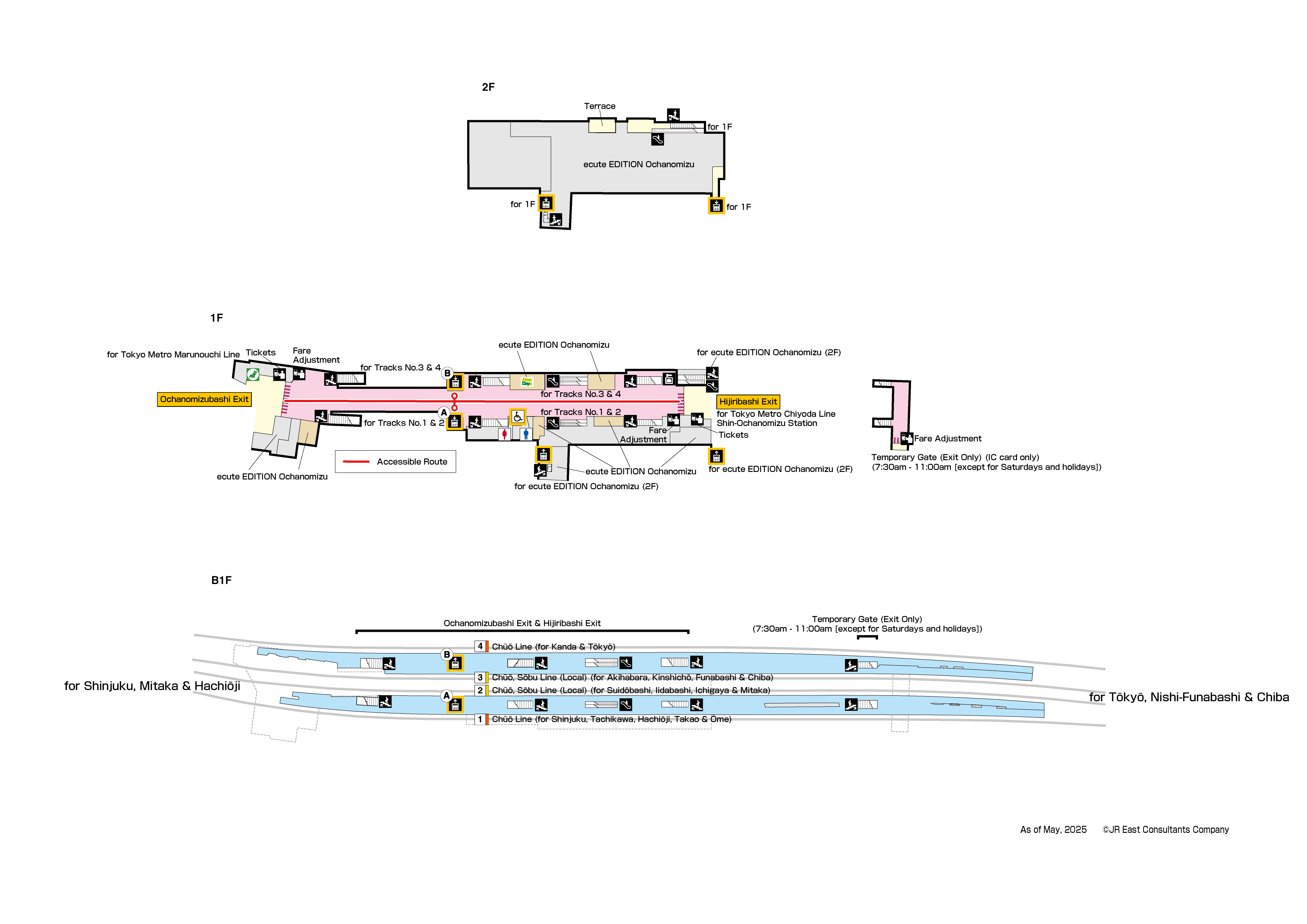 Ochanomizu Station B1-1FMap