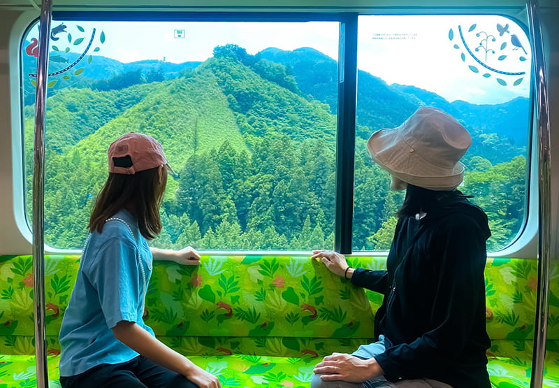 電車に乗る