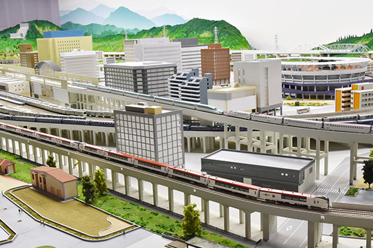 鉄道ジオラマ（2F）