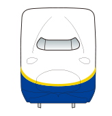初代カラーリング「飛雲 (白)」「紫苑 (青)」「山吹 (黄)」