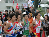 1区先頭集団の長谷川選手