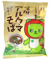 信州アルクマそば　商品パッケージ