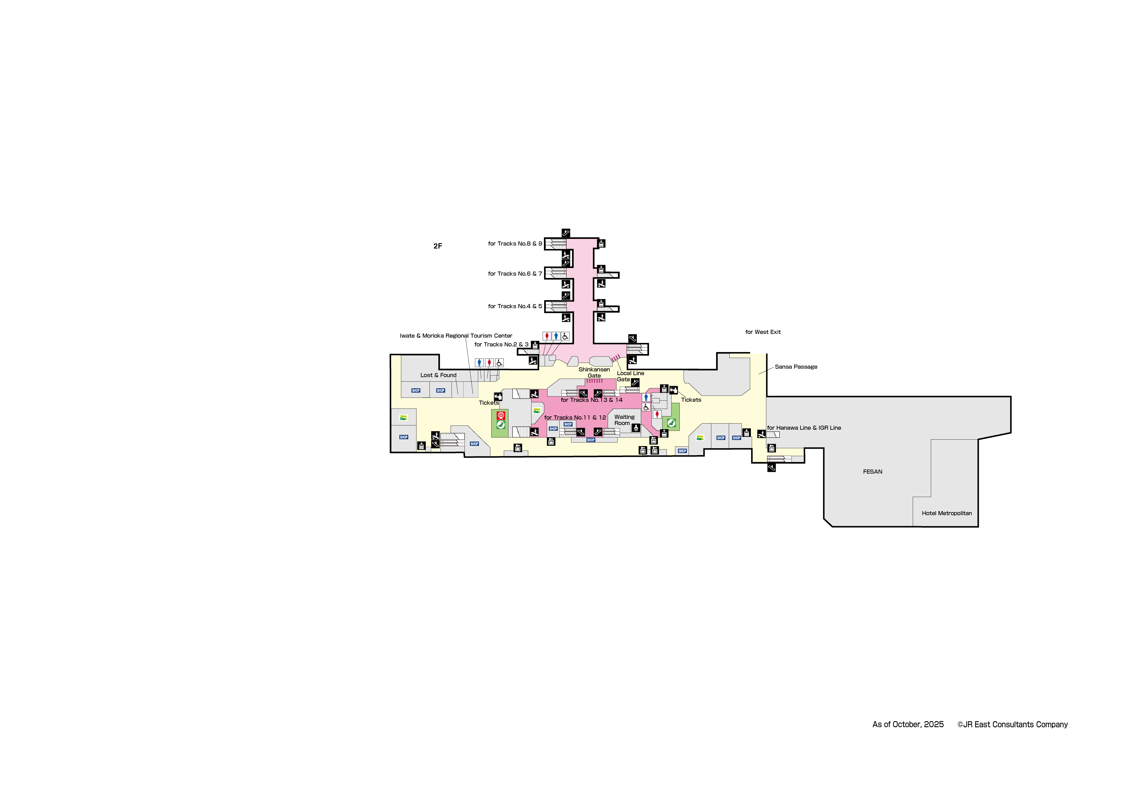 Morioka Station 2FMap