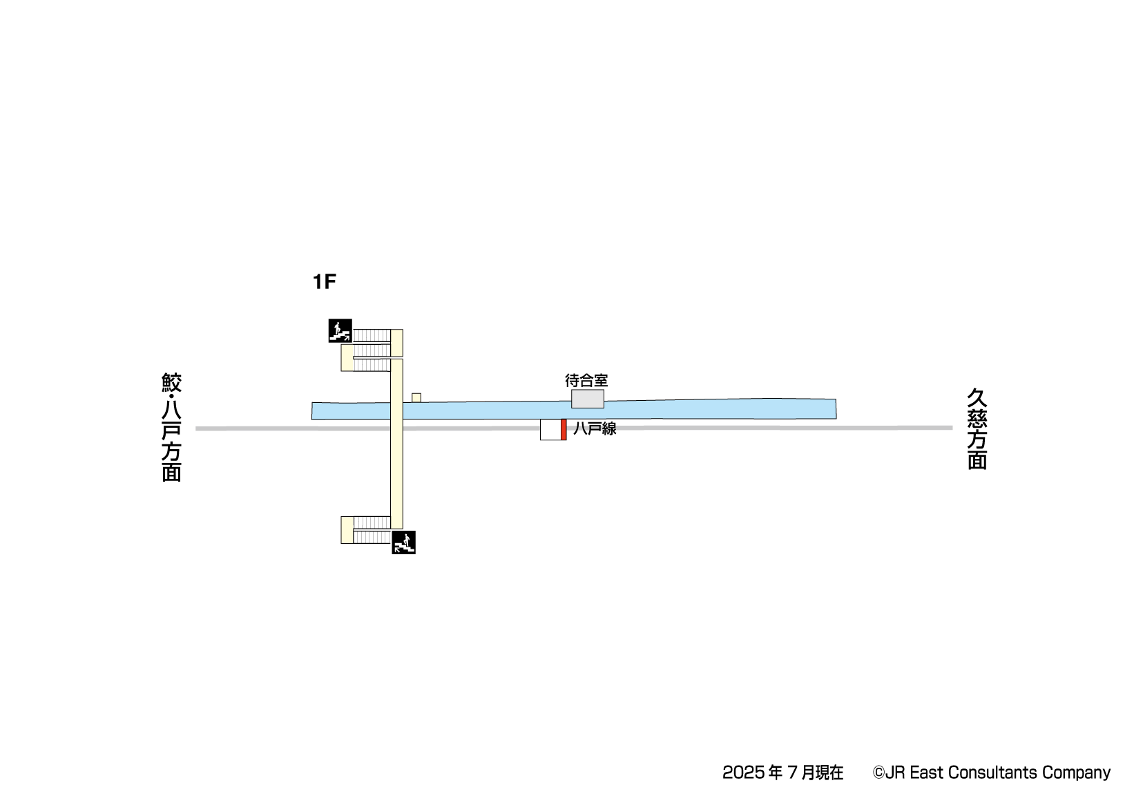 大蛇駅　1F構内図