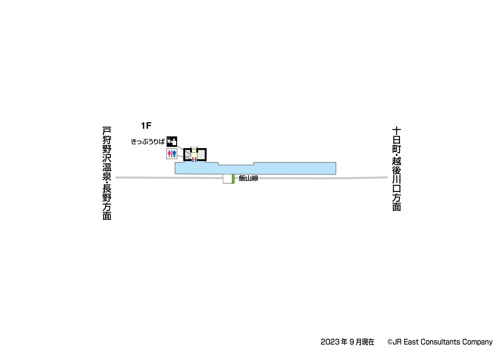 横倉駅　1F構内図