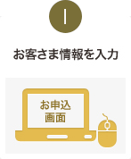 お客さま情報を入力